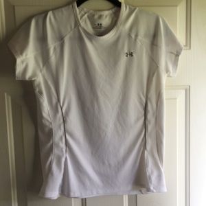 Under Armour M Heat Gear White Cap Sleeve